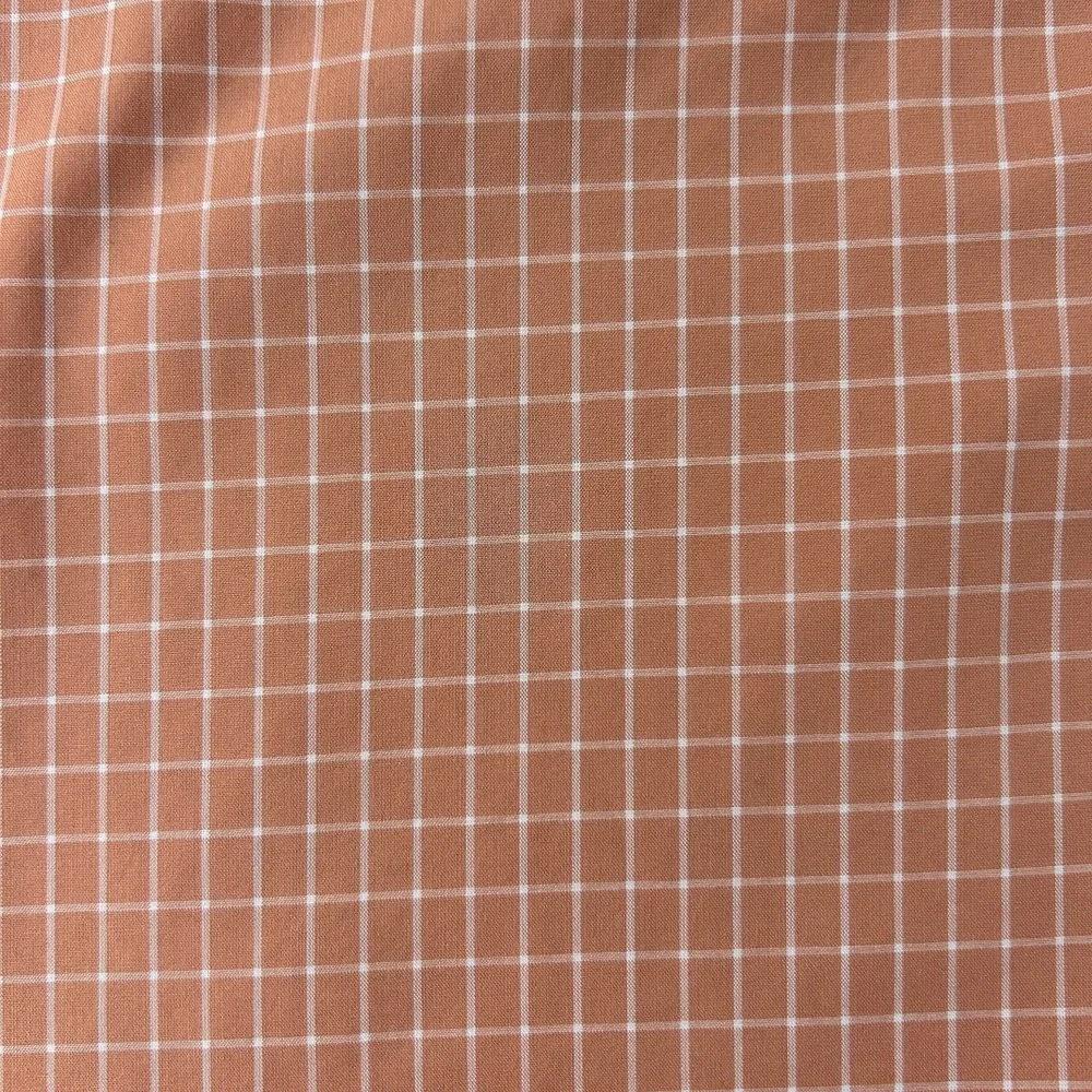 LL Bean Mens Large Orange Check Wrinkle Free Traditional‎ Fit Button Down